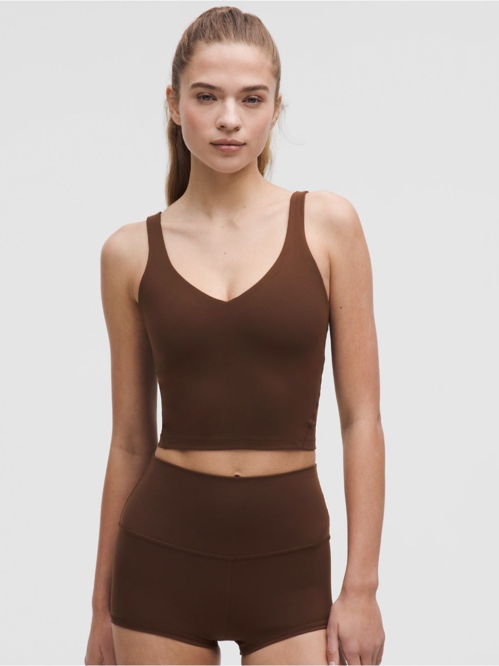 Lululemon Align Tank Top Lava Cake Brown Size 2 Built-In Bra A/B Cup